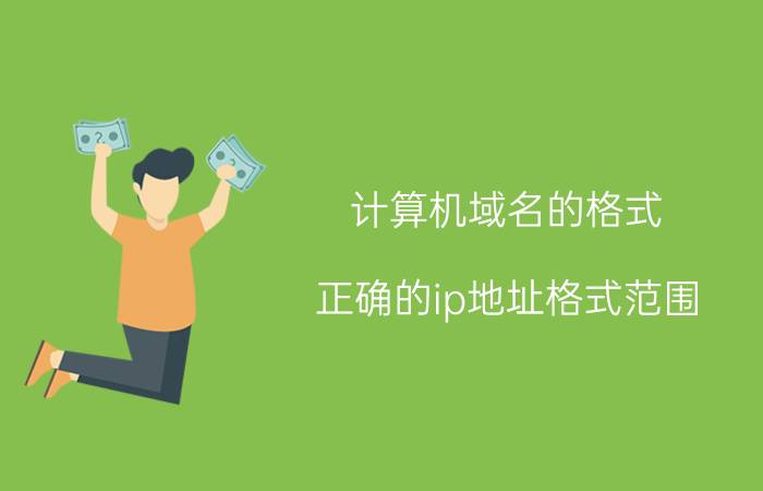 计算机域名的格式 正确的ip地址格式范围？